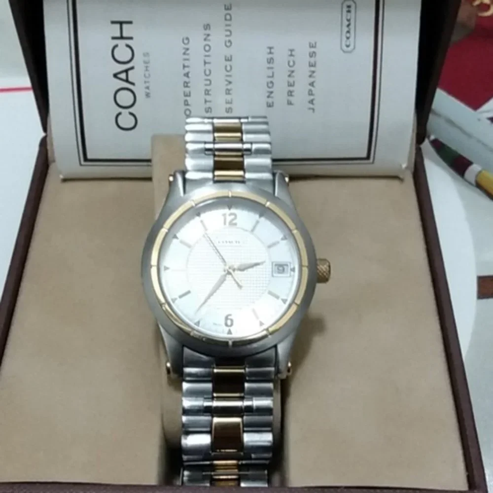 Like New, Rare Vintage Coach Silver & Gold Sports